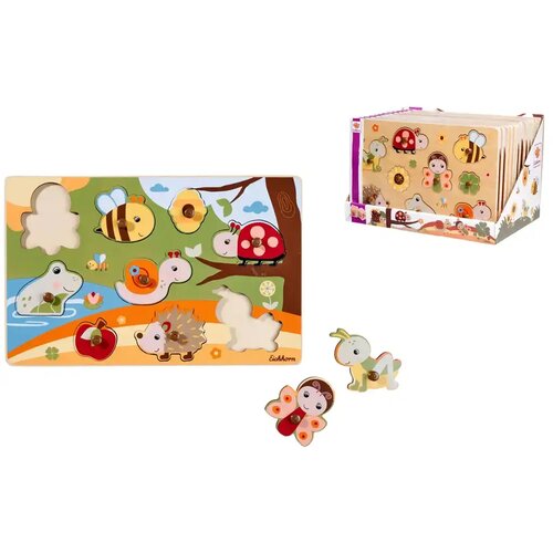 Simba Toys Eichhorn: Lesena sestavljanka z ročaji v obliki živali, več različic, 1 kos - Cene