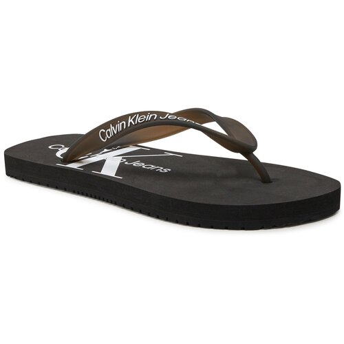 Calvin Klein Jeans Japonke Beach Sandal Monologo Tpu YW0YW01246 Black BDS Cene