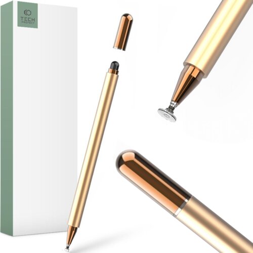 TECH-PROTECT CHARM STYLUS PISALO ZA TABLIČNE PAMETNE TELEFONE ZLATA &amp;Scaron;AMPANJEC, (21980290) Slike