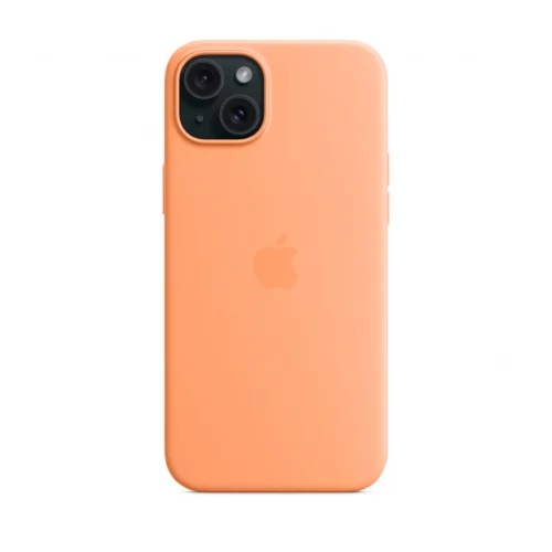 Apple iPhone 15 plus silicone case w magsafe - orange sorbetid: EK000588104