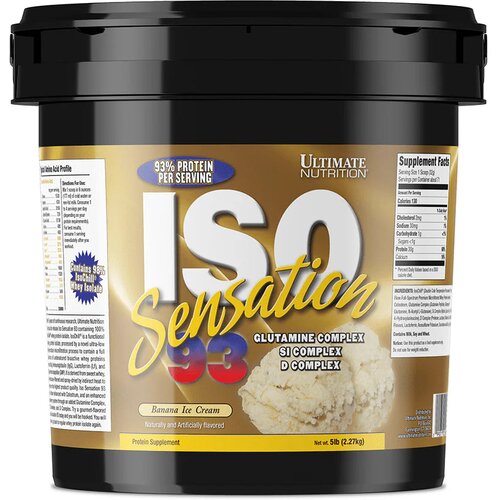 Ultimate Nutrition iso sensation 93 - najčistiji protein za maksimalne rezultate - čokoladni krem 2.27kg Slike