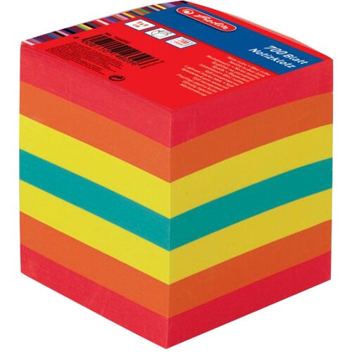 Herlitz Papirna kocka, 9 x 9 x 9 cm, 800 listna, barvna Slike