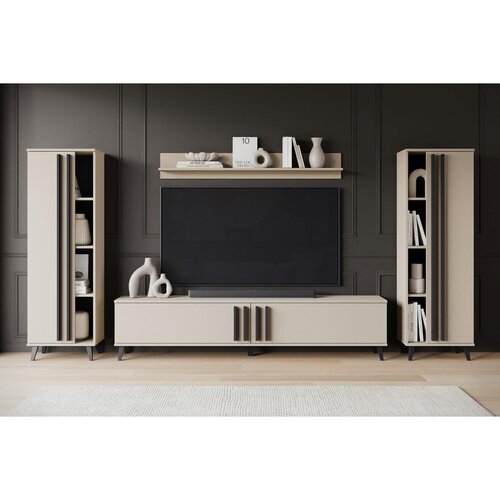 XXXL Dnevni Regal Helsinki 1, Bež, 4-Delno Slike