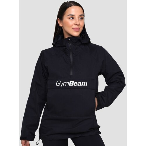 GymBeam Ženska jakna za ki&amp;scaron;u Smock Black Slike