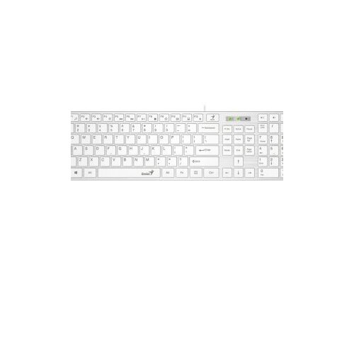 Genius SlimStar 126 tastatura USB veza, low-profile tipke, bijela-white Slike