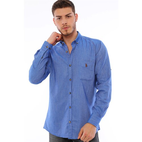 Dewberry G723 MEN&amp;#039;S SHIRT-BLUE Slike