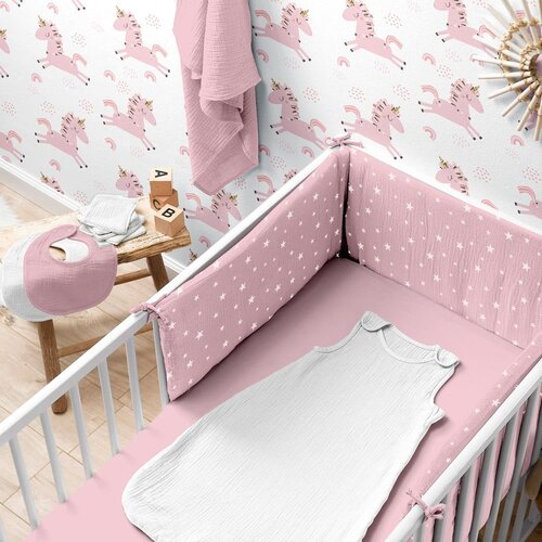 B&amp;eacute;b&amp;eacute; Douceur Napenjalna otro&amp;scaron;ka rjuha za otro&amp;scaron;ko posteljico iz muslina 60x120 cm &amp;ndash; Slike