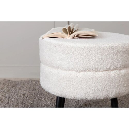 Venture Home okrugli puf Pot ⌀40 &amp;times; 40 cm, bijela Slike