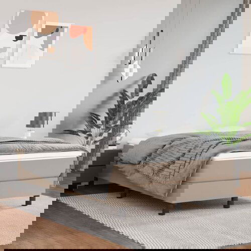 vidaXL Okvir za krevet boja cappuccina 120x200 cm umjetna koža Cene