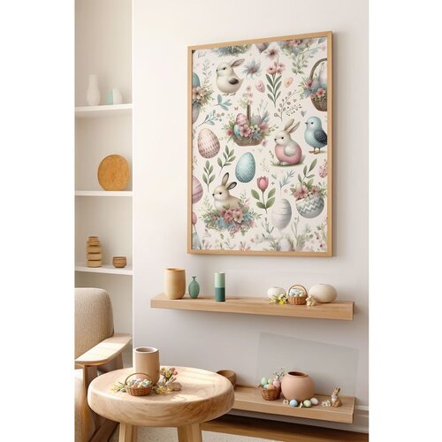 WALLXPERT Arteastermodel18-5070 Vi&scaron;enamenska Dekorativna Slika u Ram Cene