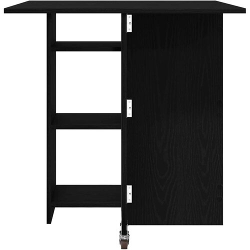  Blagovaonski stol 115 x 70 x 75 cm Konstruirano drvo Crni hrast - Crni hrast Slike
