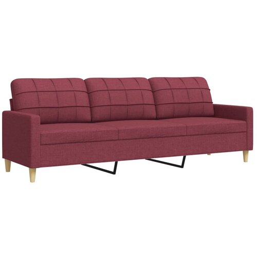 Maison Chic kavč - Sofa - Kanape vinsko rdeč 210 cm blago, (21726793) Slike