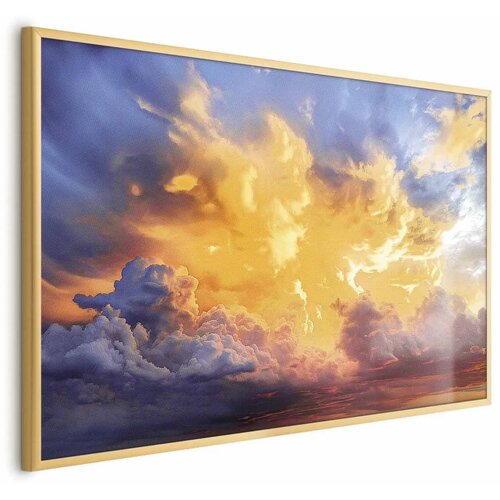  Plakat Beautiful Sunset - clouds in warm shades 42x29.7 Zlatni okvir Cijene