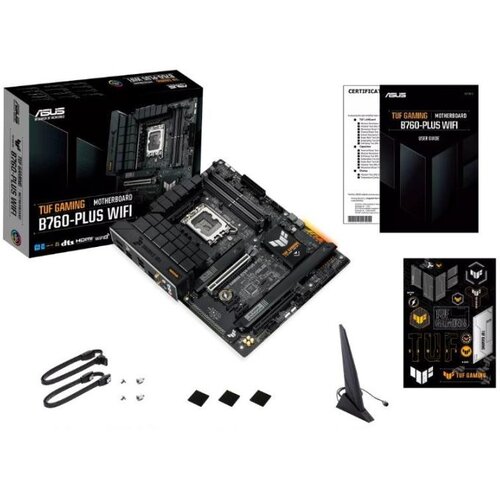 Asus TUF gaming B760-PLUS wifi intel B760;LGA 1700,4xDDR5 HDMI,DP;RAID;2.5Gb lan;wi-fi 6E;ATX Cijene