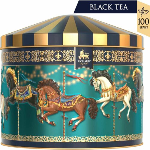 Richard tea royal merry-go-round - crni čaj u metalnoj kutiji, rinfuz 100g green Cene