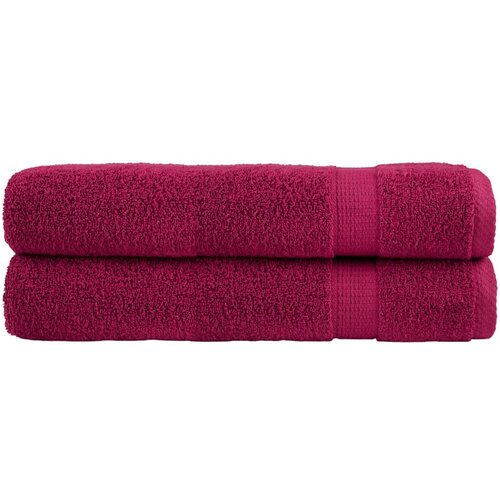 Furnova Premium brisače za savno SOLUND 2 kosa bordo 80x200 cm 600 g/m2, (21916573) Cene
