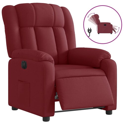 Maison Chic Električni naslanjač - Relax naslanjač vinsko rdeče blago, (22062653) Cene
