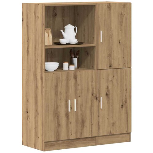VidaXL 2-dijelni set kuhinjskih ormarića Artisan hrast izrađen od drva Slike