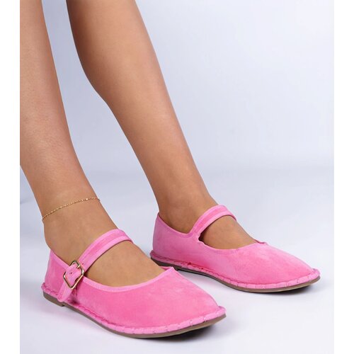 Gemre Meremi Pink Women's Ballet Flats with Strap Cene
