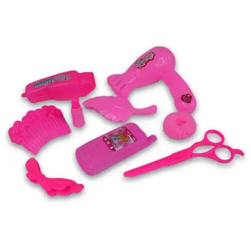 Magic Toys 8-delni lepotilni set roza barve s telefonom, škarjami in dodatki Cene