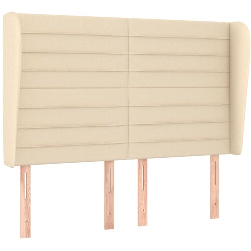 Maison Chic vzglavna omarica - nočna omarica - posteljna omarica z ušesi krem 147x23x118/128 cm blago, (21709465) Cene