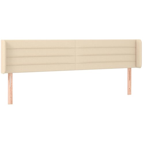  LED uzglavlje krem 163x16x78/88 cm od tkanine Slike