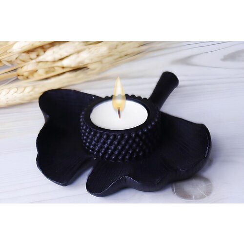 Aberto Design svećnjak CY0345, 13x14 cm, crna Slike