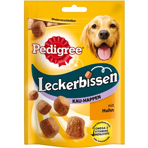 Pedigree Leckerbissen - Varčno pakiranje: žvečilni prigrizki pi&amp;scaron;čanec &amp;amp; raca 6 x 130 g Slike