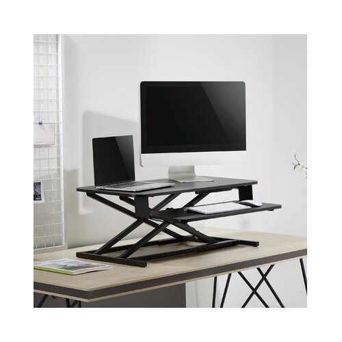 Home Vi&amp;scaron;enamjensko radno postolje, MDF / čelik - SST 02, Crno Slike