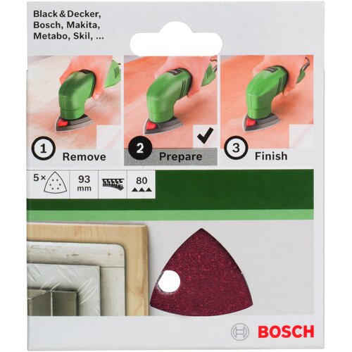 Bosch 5-delni set brusnih listova za delta-brusilice 2609256A50 Slike