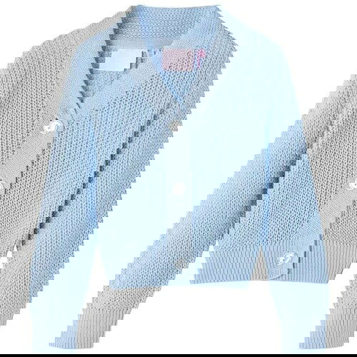 vidaXL Otroška jopica pletena modra 92 Cene