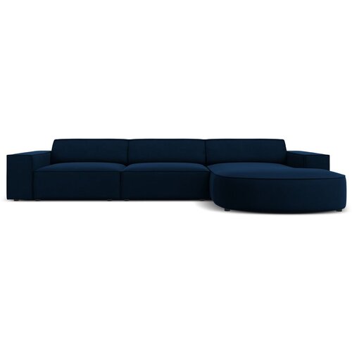 Micadoni Home Modra žametna kotna zofa (desni kot) Jodie - Micadoni Home Slike