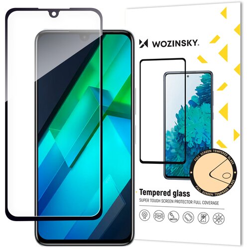 Wozinsky Celozaslonski 9H kaljeni steklo Infinix Note 12 G96 z ohi&scaron;jem okvirja, prijazno črno, (21533896) Cene