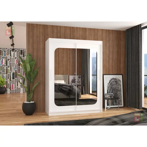 ADRK Furniture Garderobna omara z drsnimi vrati Permo