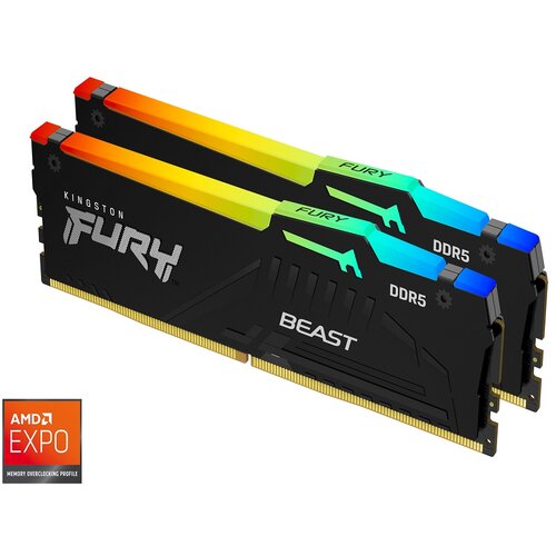 Kingston 32GB 6000MHz DDR5 RGBFury Beast (2x16GB), CL36EXPO & XMP 3.0 Cijene