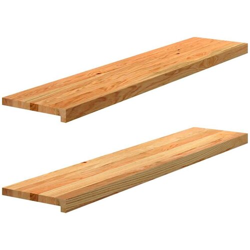 VidaXL Gazi&amp;scaron;ta stepenice 2 kom svjetlosmeđi 120x30x2 cm masivna hrast Slike