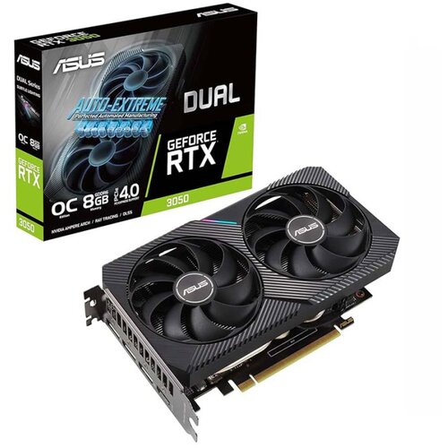 Asus VGA DUAL-RTX3050 OC 6GNVIDIA GeForce RTX 30506GB GDDR6 96bitDVI-D,HDMI,3xDP Cijene
