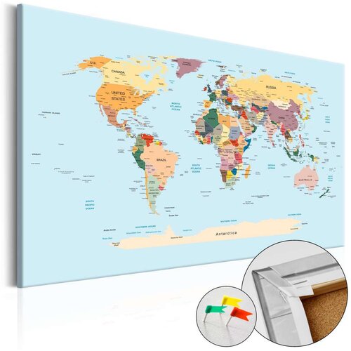 Slika na plutenoj podlozi - Travel with Me [Cork Map] 120x80 Cene