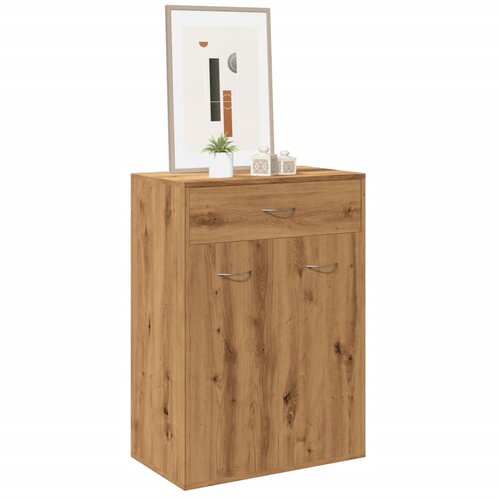 VidaXL Omarica za čevlje artisan hrast 60x35x84 cm inženirski les Slike