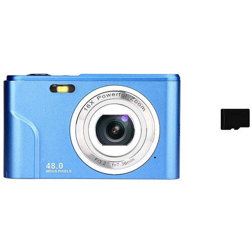 INF kompaktni digitalni fotoaparat DC311 s kartico tf 32 gb blue, (21553793) Cene