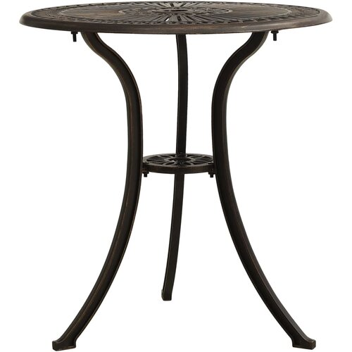  3-dijelni bistro set od lijevanog aluminija brončani Slike