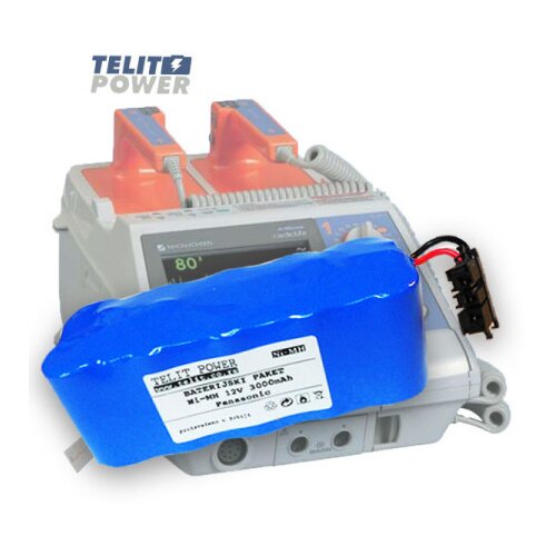 TelitPower baterija NiMH 12V 3000mAh NKB-301V za Nihon Kohden Defibrilator ( P-0388 ) Slike