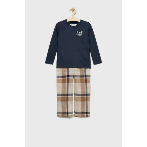 Abercrombie & Fitch Dječja pidžama boja: tamno plava, glatka