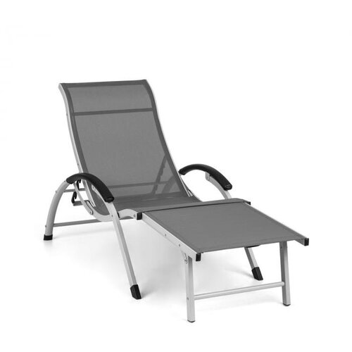 Blumfeldt Sunnyvale, ležalnik z naslonom za noge, aluminij, 4 nivoji Slike