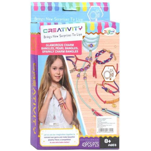 Magic Toys creativity: 43-delni komplet za izdelavo zapestnic in ogrlic z barvnimi biseri in dodatki outlet Cene