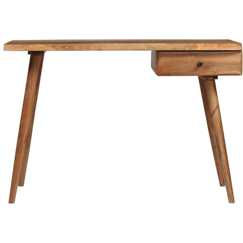 Maison Chic Pisalna miza - Računalni&amp;scaron;ka miza iz trdnega akacijevega lesa 110x50x76 cm, (22080046) Slike