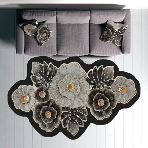 Conceptum Hypnose tepih Wookece1287, 100x150cm, crni Cene