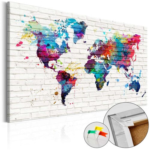  Slika na plutenoj podlozi - Walls of the World [Cork Map] 90x60 Cijene