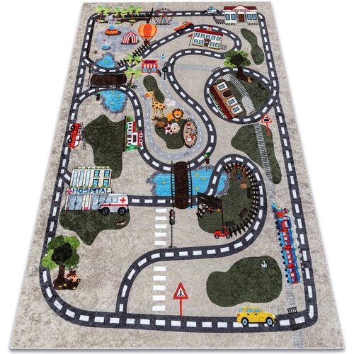 RugsX Preproge JUNIOR 51803.804 pralna preproga Mesto, ulice za 120x170 cm Bež Cene