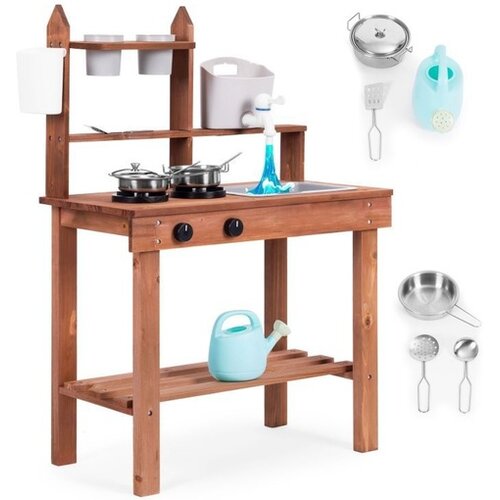 Eco_Toys EcoToys Spoljna drvena kuhinja sa dodacima za igru TL814005 Cene